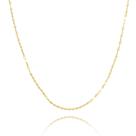 Choker Corrente Colar Coffee 40cm Feminina Ouro 18k 750