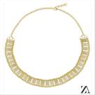 Choker Corrente Detalhe Formato Retangular Lisa