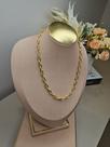 Choker corrente elo oval achatado -