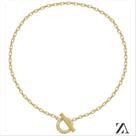 Choker Corrente Elo Portugês com Detalhes em Micro Ziircônia no fecho T Choker Corrente Elo Portugês com Detalhes em Micro Ziircônia no fecho T