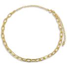 Choker Corrente Grossa Banhada Ouro 18k Semijoia