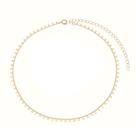 Choker de Corrente com Mini Medalhas Banhado em Ouro 18K