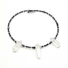 Choker de Cristal de Quartzo Translucido Atlante All Black