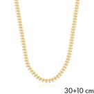 Choker detalhe folhas banhado a ouro