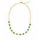 Choker Dourada em Cristais Verdes Choker Dourada em Cristais Verdes