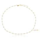 Choker e Brinco Pérola Coração Banhado a Ouro 18k