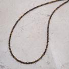 Choker Elementares Olho de Tigre Pedras Naturais Prata 925