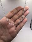 Choker elo português com zircônias transparente prata 925