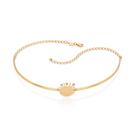 Choker estrela solar folheado a ouro BRANCO 532487 Rommanel