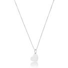 Choker Feminino De Prata 925 Joia Elegante 45 Cm Coração