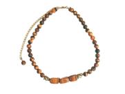 Choker Gargantilha 40 cm em Pedra Natural Olho de Tigre