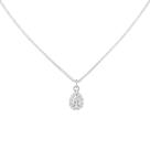 Choker Mini Gota Zircônia Cristal Banhado a Prata Choker Mini Gota Zircônia Cristal Banhado a Prata