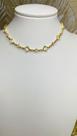 Choker quadrados GD e PQ de lado cristal