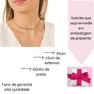 Choker Riviera Colorida Fashion Banhado Prata 925 Semijoia Antiaalérgica
