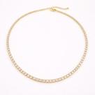 Choker Riviera Dourado Luxo Atemporal com Zircônias
