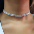 Choker Riviera Zircônia Cristal Folheado Choker Riviera Zircônia Cristal Folheado