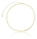 Choker Silmara Setinhas Duplas lisas banhado em ouro 18k