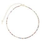 Choker Strass Coloridos Banhado a Ouro
