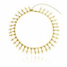 Choker triângulos com cruzes penduradas