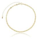 Choker Vilma Corrente De Elos Ovais banhado em ouro 18k