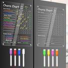 Chore Chart OORAII Acrílico Clear Dry Erase 2 placas de 12x9"