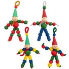 Christmas Crafts READY 2 LEARN Bead Elves DIY, conjunto de 4