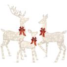 Christmas Deer Family Set Best Choice Products de 5 pés com LED 360