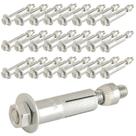 Chumbador com Prisioneiro 5/16 POL x 75 MM com 25 Peças VONDER