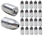Chumbo Bullet Para Pesca Isca Artificial Soft - Vários Tamanhos Chumbo Bullet Para Pesca Isca Artificial Soft - Vários Tamanhos