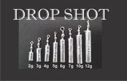 Chumbo drop shot pacote com 5 pç 3 - gramas