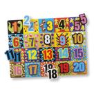 Chunky Puzzle Melissa & Doug Jumbo Numbers 20 peças de madeira