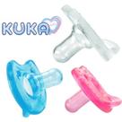 Chupeta 100% Silicone Macio Bico Redondo Kuka - Tamanho 1 - 0-6 Meses