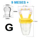 Chupeta Alimentadora Bebê Porta Fruta Infantil Papinha Degustadora Mordedor Bico de Silicone