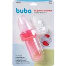 Chupeta Alimentadora Porta Frutinha Com 2 Bicos Rosa Buba