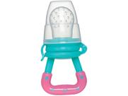 Chupeta Alimentadora Silicone Macio Bebe Porta Frutinha Sugador Introdução Alimentar Azul Rosa Buba