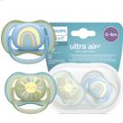 Chupeta Avent Ultra Air Dupla 06 Meses Lisa Branco Bege Chupeta Avent Ultra Air Dupla 06 Meses Lisa Branco Bege