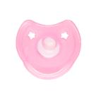 Chupeta Baby Go Fase 1 0-3M 100% Silicone Calmante Convencional Rosa
