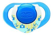 Chupeta Bico Infantil Bebê Physio Compact Pequena e Fina Azul +12 meses Chicco