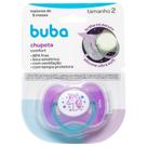 Chupeta Buba Comfort Ultra Soft Ventilação Tam 2 Com Tampa Protetora* de Bico Silicone Para Bebê +6 meses