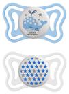 Chupeta chicco toda silicone physio forma brilha no escuro 0 a 6 meses
