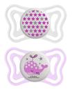 Chupeta chicco toda silicone physio forma brilha no escuro 0 a 6 meses
