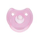 Chupeta de Silicone T1 Menina Rosa com Bico Convencional Calmante de 0 a 6 Meses