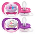 Chupeta Dupla Ultra Air Happy Menina 6-18M Avent