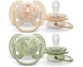 Chupeta Dupla Ultra Soft Decorada 0-6 MPhilips Avent