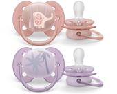 Chupeta Dupla Ultra Soft Decorada 0-6 MPhilips Avent