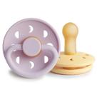 Chupeta FRIGG Moon Natural Rubber, sem BPA, 6-18 m, pacote com 2 unidades Chupeta FRIGG Moon Natural Rubber, sem BPA, 6-18 m, pacote com 2 unidades