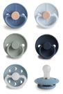 Chupeta FRIGG SilkySoft Silicone, pacote com 6 unidades, sem BPA, de 0 a 6 meses