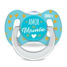 Chupeta Funny Lillo Amor Tamanho 1 Azul 0 A 6 Meses Silicone