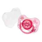 Chupeta Kuka Bico Redondo de Silicone - 6M+ C/Capa Rosa 2267