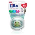 Chupeta Lillo Little Friends Simétrica Silicone Tamanho 2 Azul